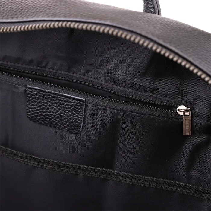 Зручний чоловічий рюкзак з натуральної шкіри Vintage 23052 Чорний