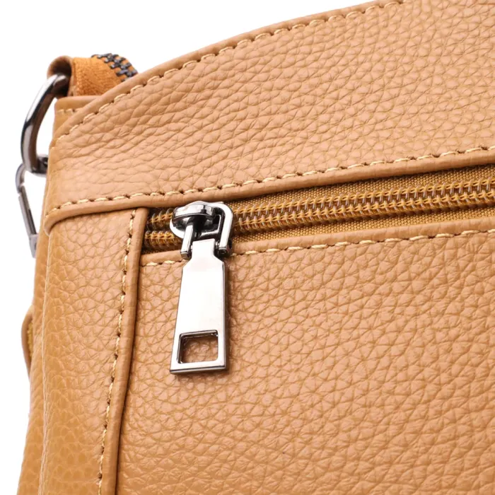 Елегантна сумка жіноча з натуральної шкіри Vintage 23008 Рудий