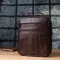 Практична чоловіча сумка з ручкою для перенесення в руці з натуральної шкіри Vintage 23024 Коричневий