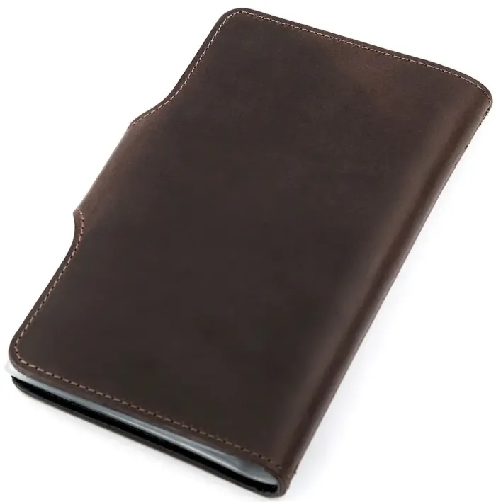 Візитниця велика Shvigel 13904 шкіряна Коричнева