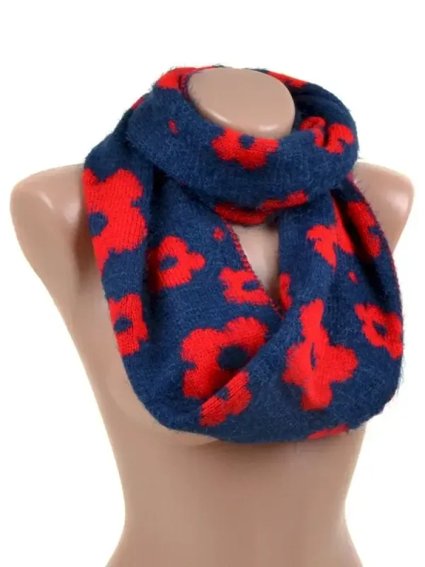 Шарф Жіночий Осінь-Зима Віскоза M0449 blue Хомут