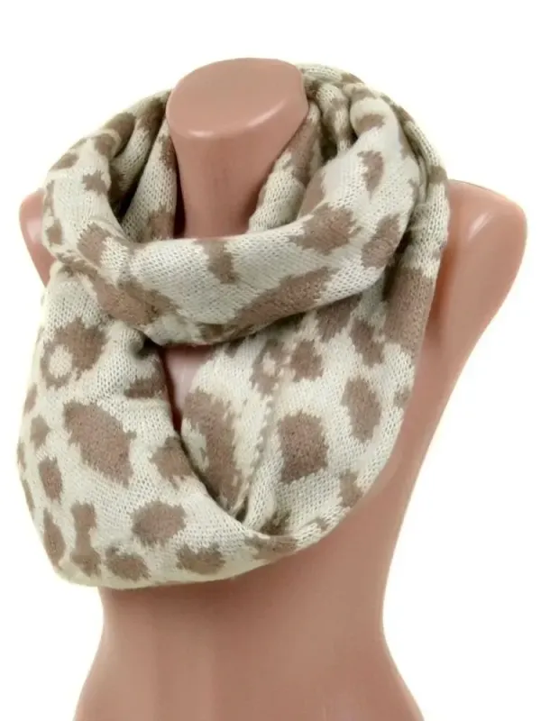 Шарф Жіночий Осінь-Зима в'язка M0435 beige Хомут