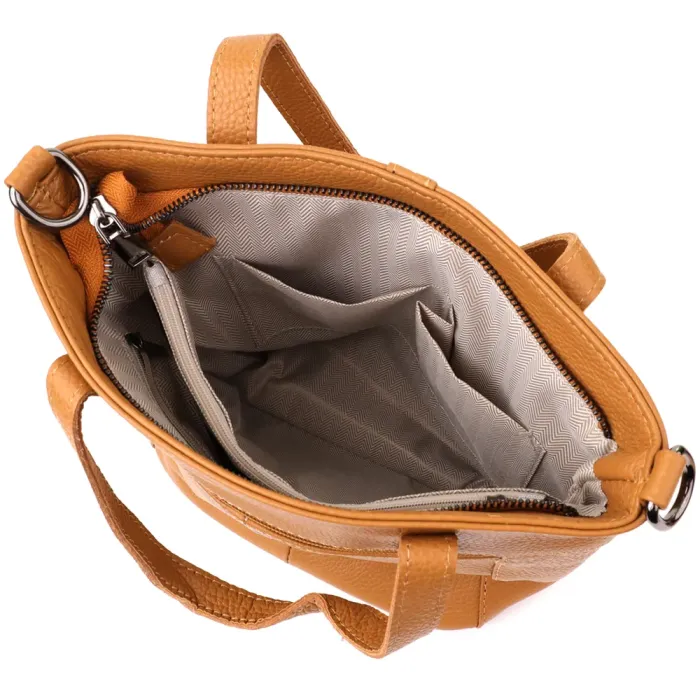 Стильна жіноча сумка з натуральної шкіри Vintage 22994 Рудий