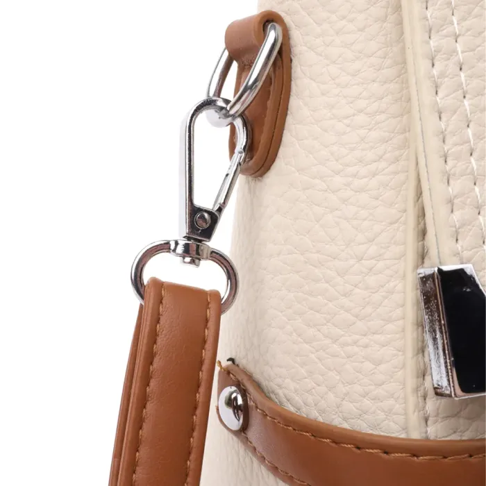 Елегантна жіноча сумка з екошкіри Vintage 15146 Бежевий