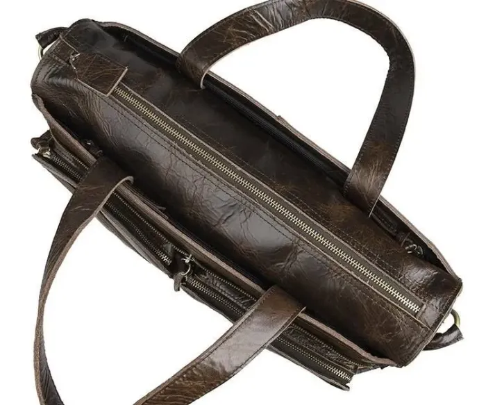 Сумка Vintage 14526 із натуральної шкіри Коричнева