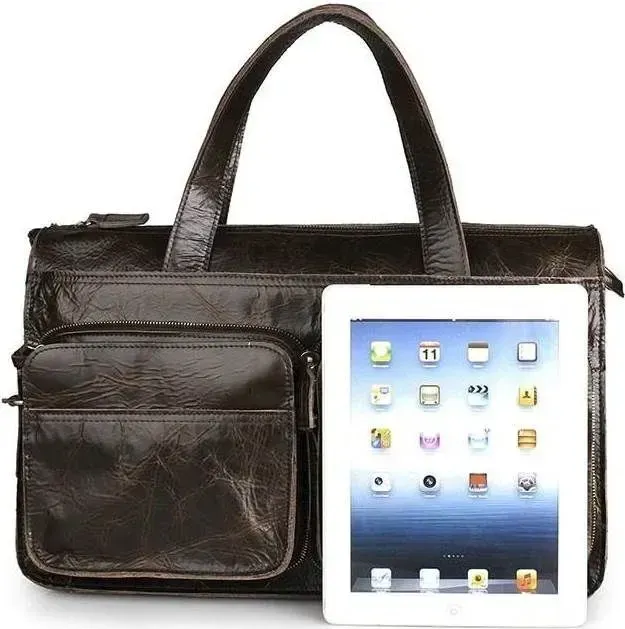 Сумка Vintage 14526 із натуральної шкіри Коричнева