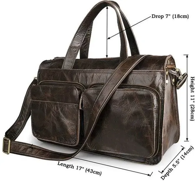 Сумка Vintage 14526 із натуральної шкіри Коричнева