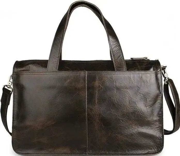 Сумка Vintage 14526 із натуральної шкіри Коричнева