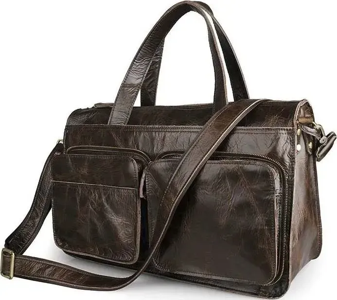 Сумка Vintage 14526 із натуральної шкіри Коричнева