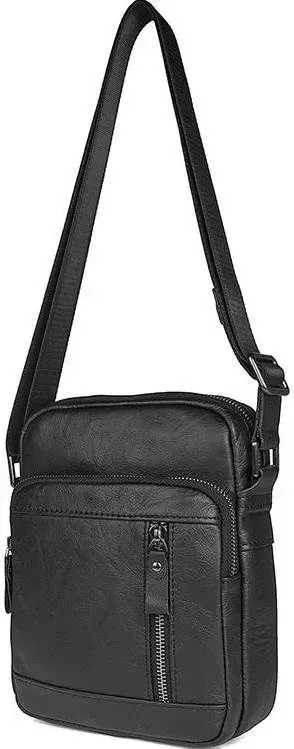 Сумка Vintage 14527 із натуральної шкіри Чорна