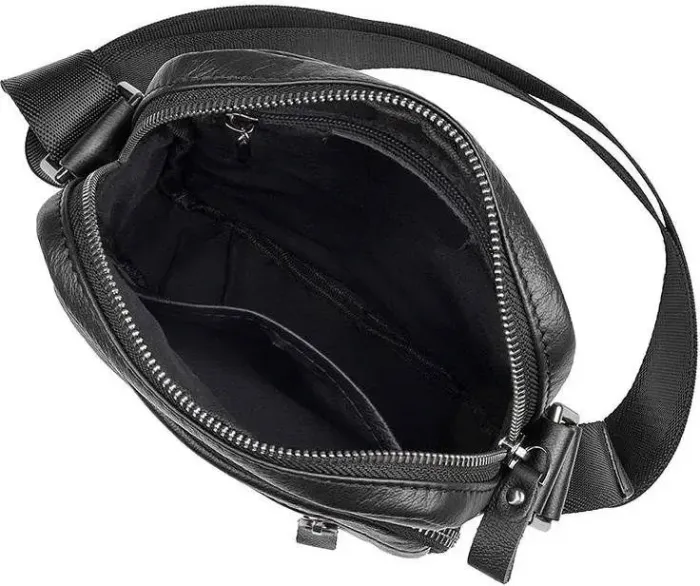 Сумка Vintage 14527 із натуральної шкіри Чорна