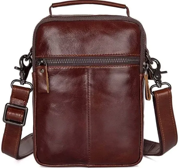 Сумка Vintage 14528 із натуральної шкіри Коричнева