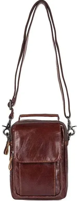 Сумка Vintage 14528 із натуральної шкіри Коричнева