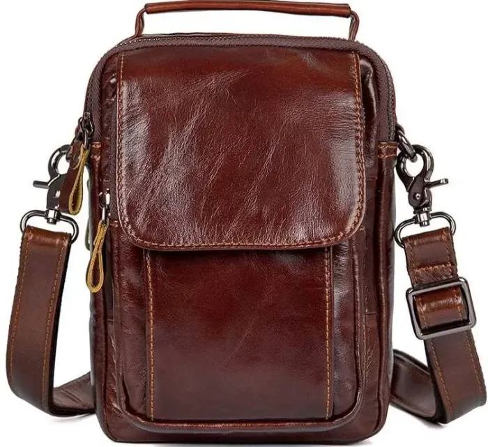 Сумка Vintage 14528 із натуральної шкіри Коричнева