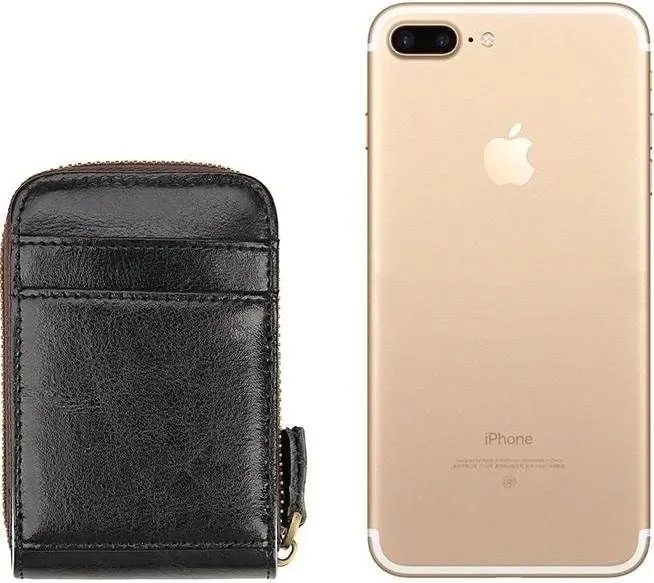 Візитниця Vintage 14531 із натуральної шкіри Чорна