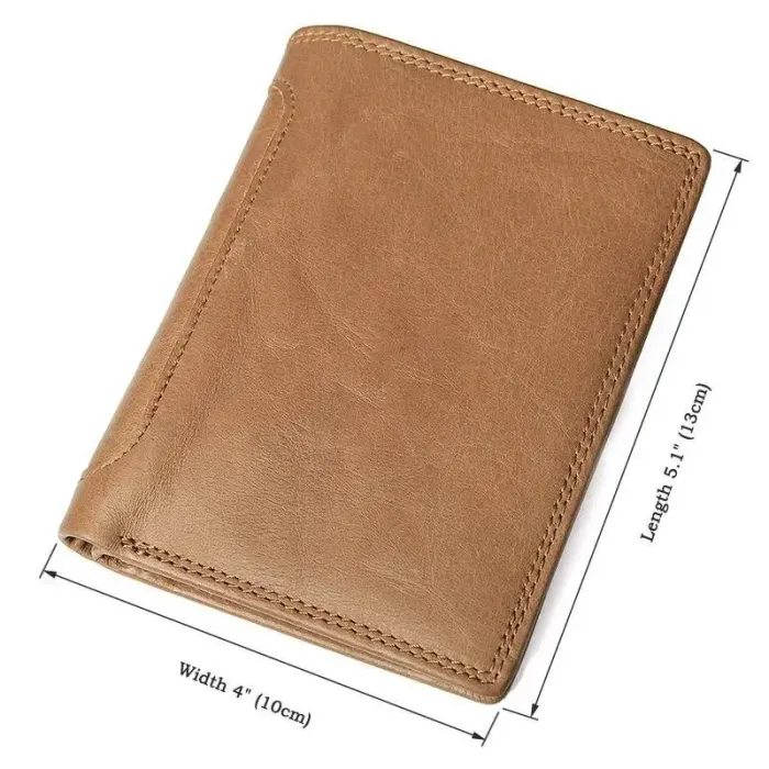 Портмоне чоловіче Vintage 14533 з натуральної шкіри Коричневе