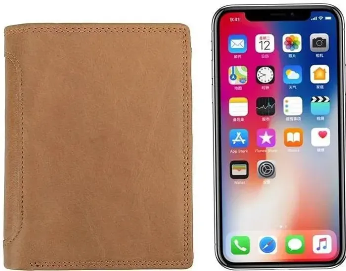 Портмоне чоловіче Vintage 14533 з натуральної шкіри Коричневе