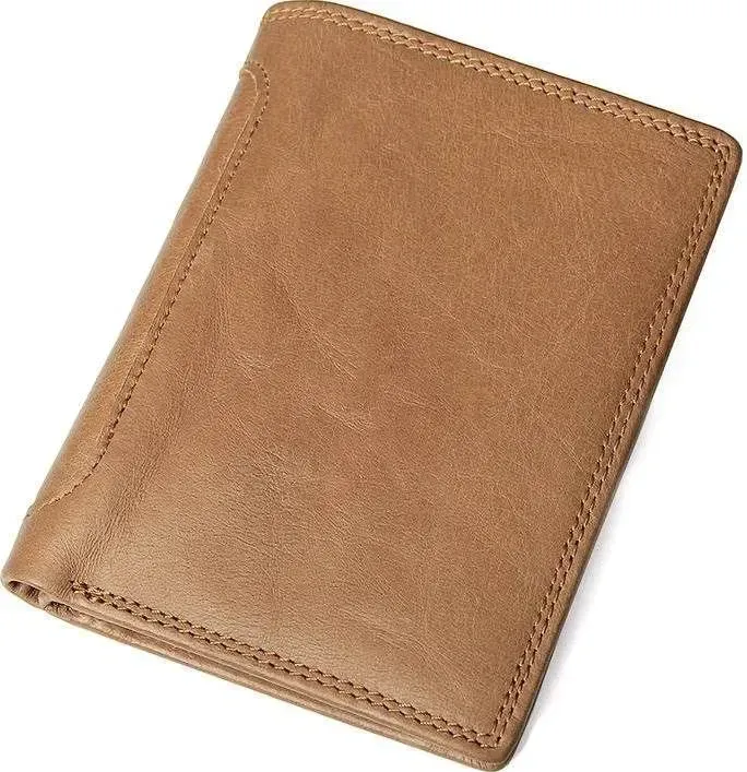 Портмоне чоловіче Vintage 14533 з натуральної шкіри Коричневе