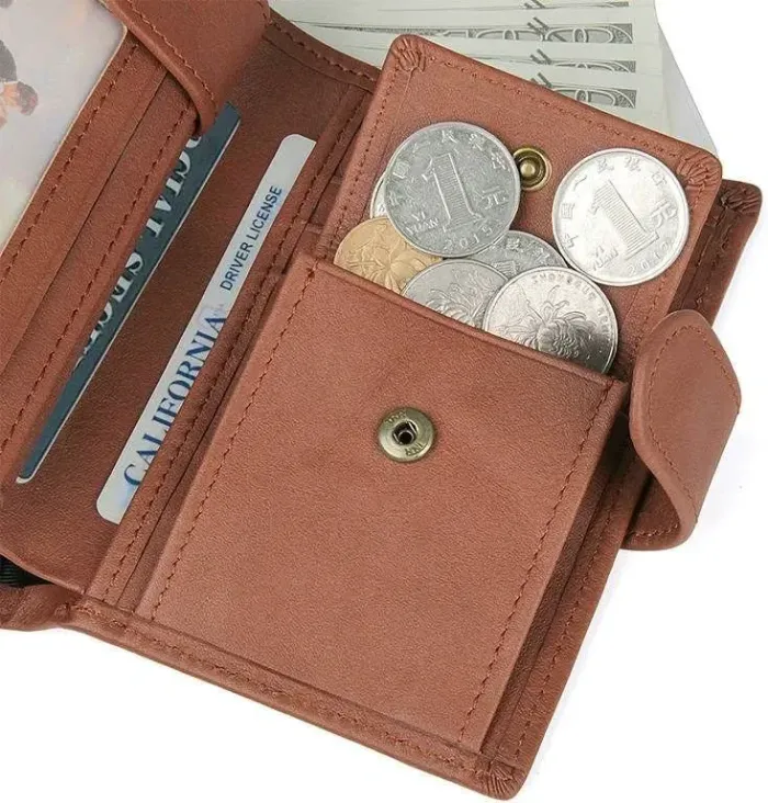 Портмоне чоловіче Vintage 14534 з натуральної шкіри Коричневе