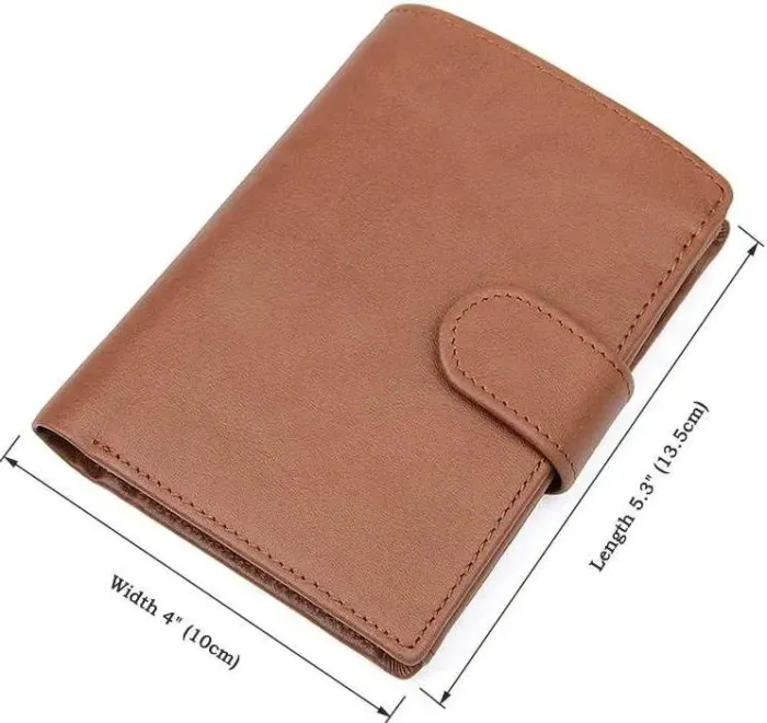 Портмоне чоловіче Vintage 14534 з натуральної шкіри Коричневе