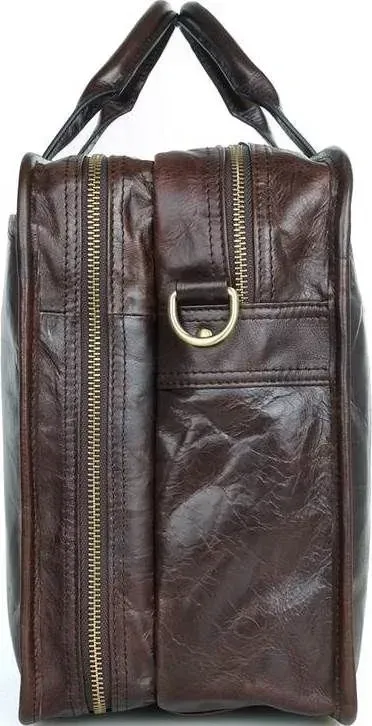 Сумка Vintage 14539 із натуральної шкіри Коричнева