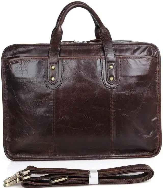 Сумка Vintage 14539 із натуральної шкіри Коричнева