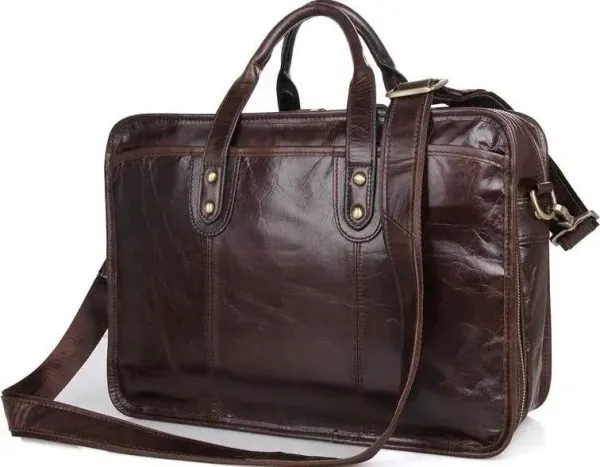 Сумка Vintage 14539 із натуральної шкіри Коричнева