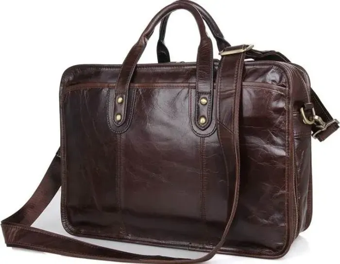 Сумка Vintage 14539 із натуральної шкіри Коричнева