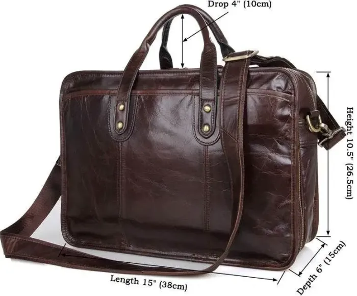 Сумка Vintage 14539 із натуральної шкіри Коричнева