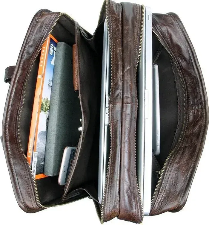 Сумка Vintage 14539 із натуральної шкіри Коричнева