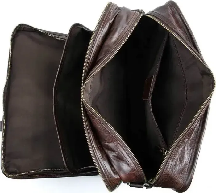 Сумка Vintage 14539 із натуральної шкіри Коричнева