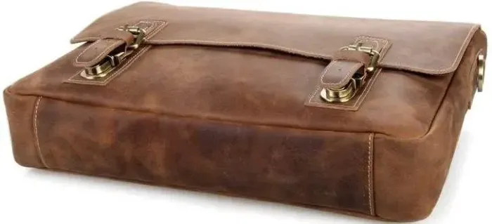 Сумка Vintage 14541 із натуральної шкіри Коричнева