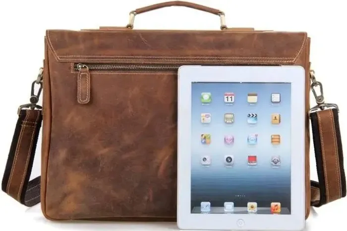 Сумка Vintage 14541 із натуральної шкіри Коричнева