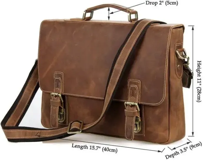 Сумка Vintage 14541 із натуральної шкіри Коричнева