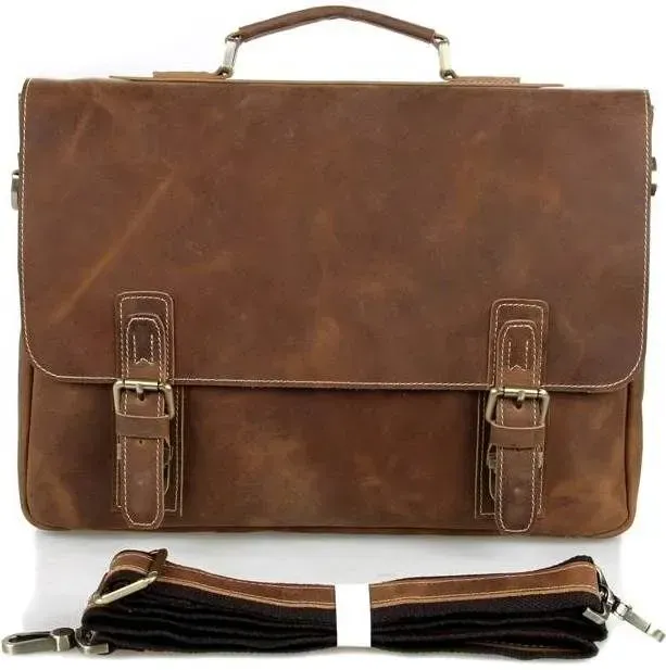 Сумка Vintage 14541 із натуральної шкіри Коричнева