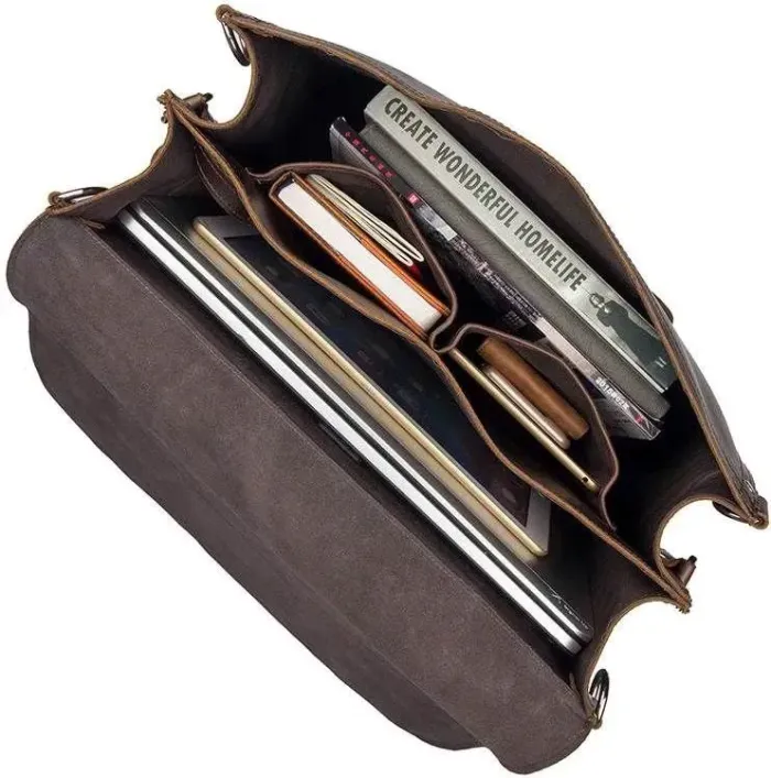 Сумка Vintage 14542 із натуральної шкіри Коричнева