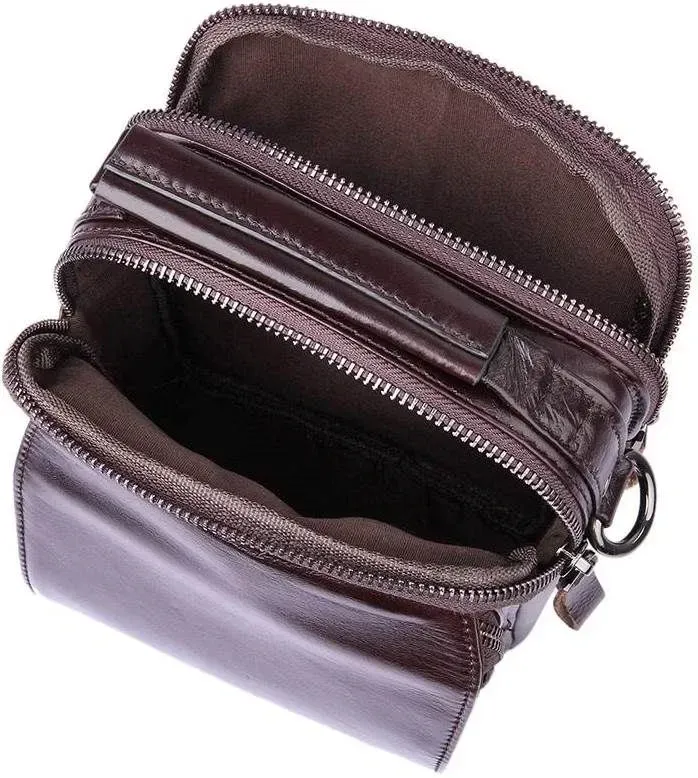 Сумка Vintage 14544 із натуральної шкіри Коричнева