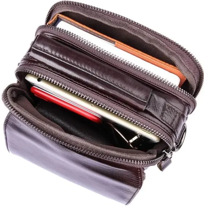 Сумка Vintage 14544 із натуральної шкіри Коричнева