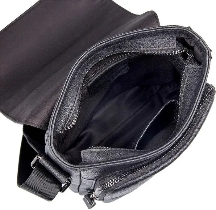 Сумка Vintage 14545 із натуральної шкіри Чорна