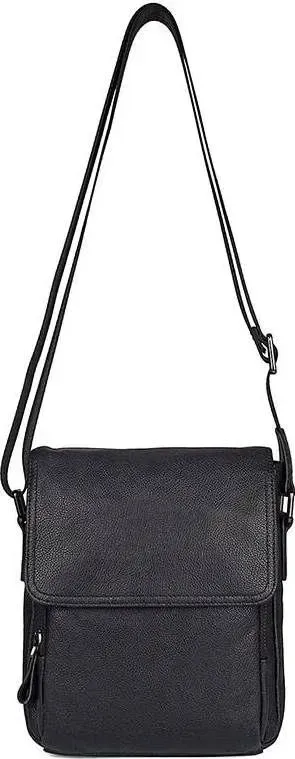 Сумка Vintage 14545 із натуральної шкіри Чорна