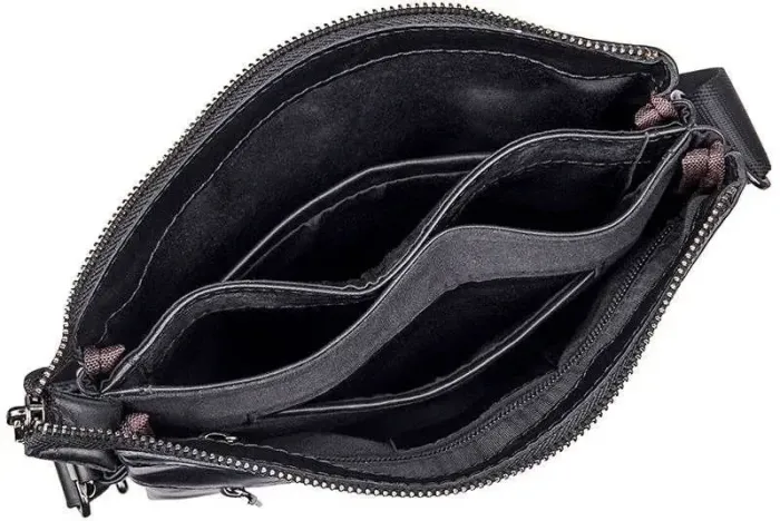 Сумка Vintage 14546 із натуральної шкіри Чорна