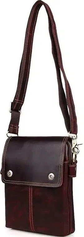 Сумка Vintage 14547 із натуральної шкіри Бордова