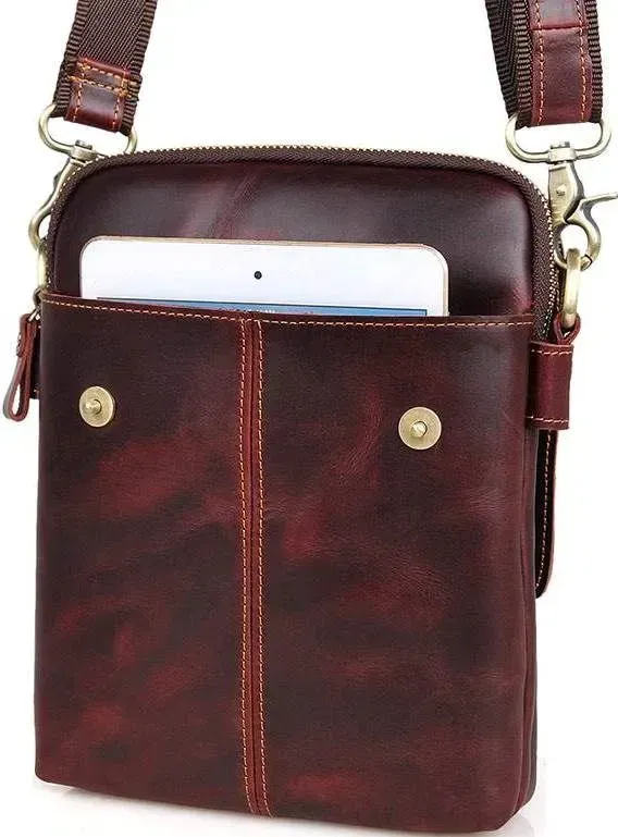 Сумка Vintage 14547 із натуральної шкіри Бордова