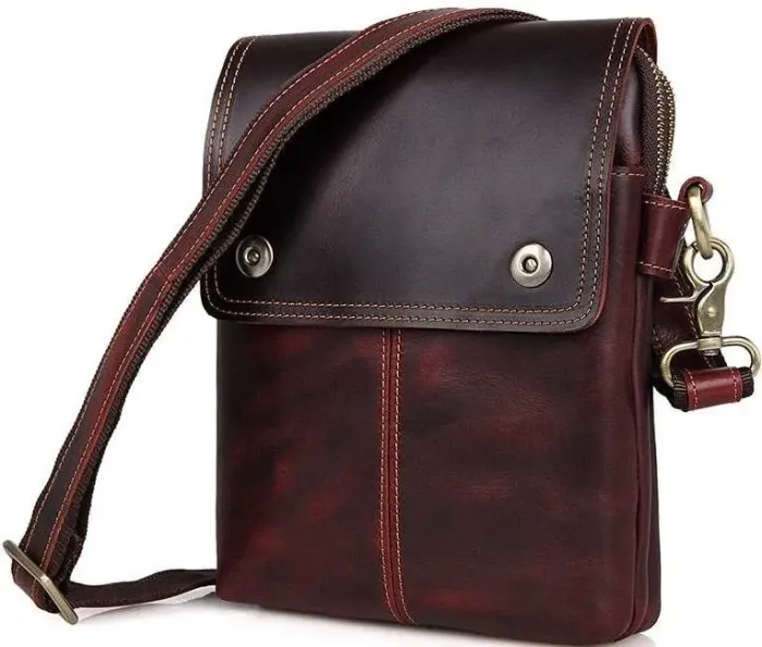 Сумка Vintage 14547 із натуральної шкіри Бордова