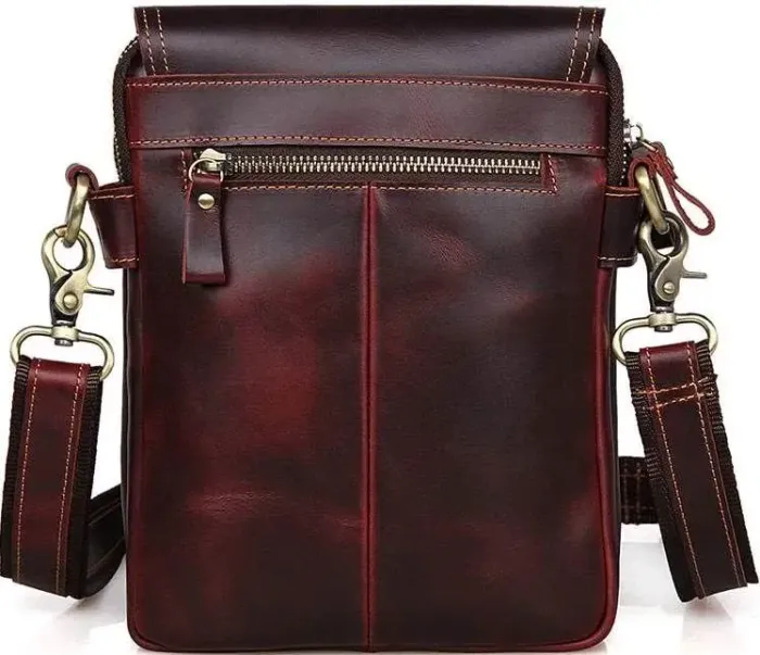 Сумка Vintage 14547 із натуральної шкіри Бордова