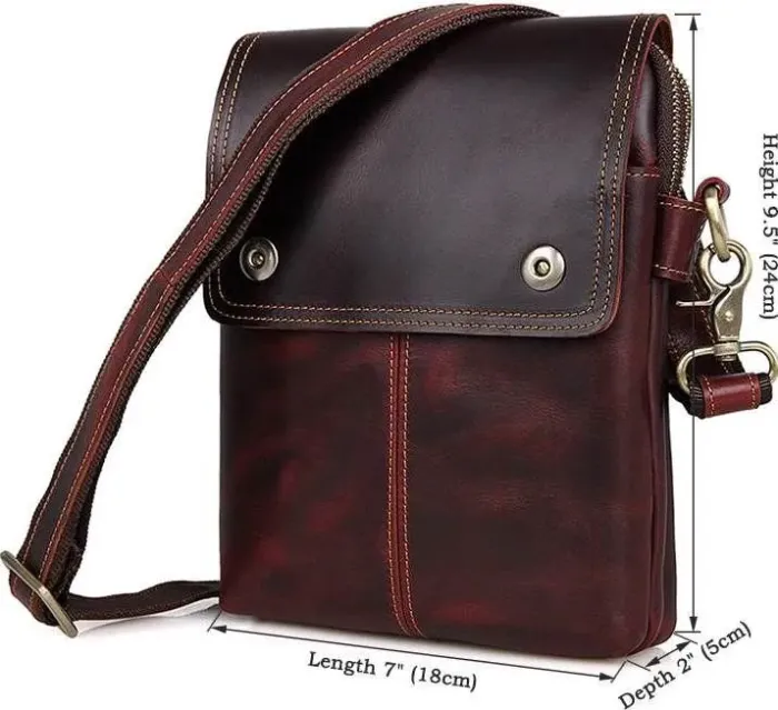 Сумка Vintage 14547 із натуральної шкіри Бордова