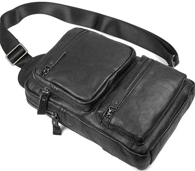 Сумка Vintage 14549 із натуральної шкіри Чорна