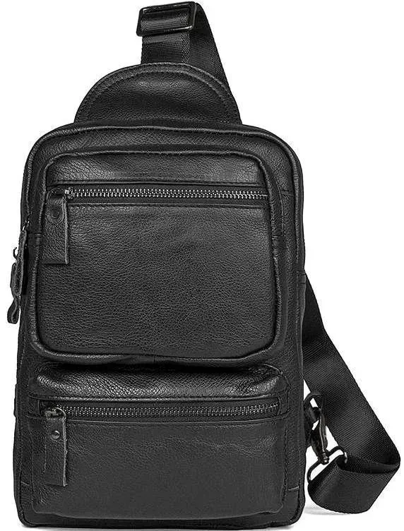 Сумка Vintage 14549 із натуральної шкіри Чорна