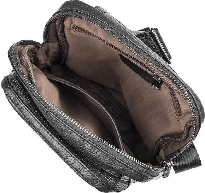 Сумка Vintage 14549 із натуральної шкіри Чорна