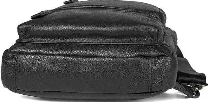 Сумка Vintage 14549 із натуральної шкіри Чорна